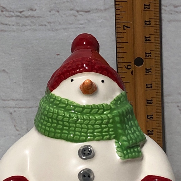 Hallmark Vintage Snowman Hand Painted Ceramic Holiday Christmas Treat Co… - Picture 14 of 16